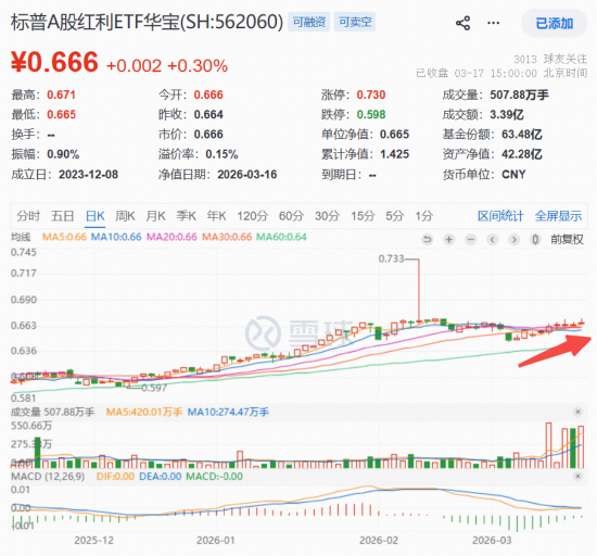 逆市“九连阳”！标普A股红利ETF华宝（562060）连续5日揽金8.9亿元，机构：高股息逻辑有望继续形成支撑
