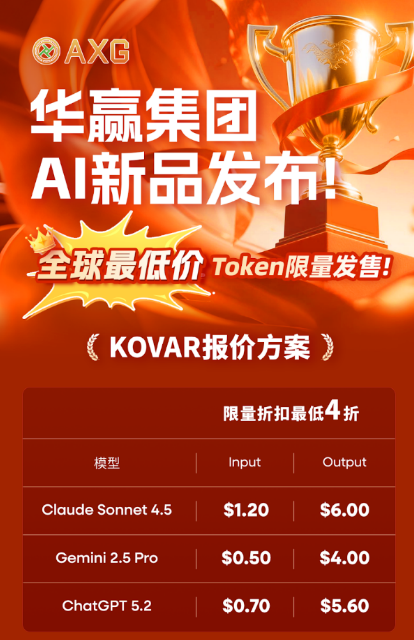 华赢集团机构级AI新品发布 限量折扣最低4折